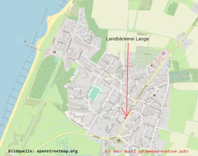 Landbäckerei Lange Lageplan