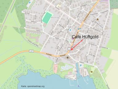 Eiscafé Hüftgold Lageplan