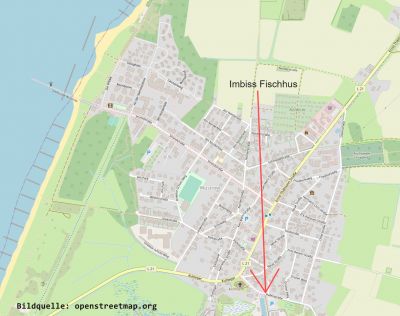 Fischhus Imbiss Lageplan