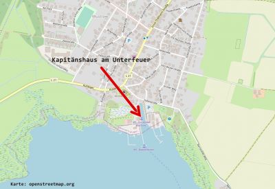 Kaptitänshaus am Unterfeuer Lageplan
