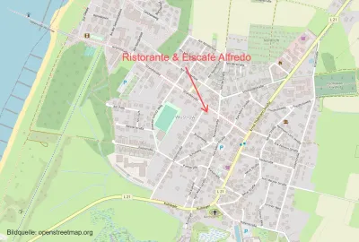 Ristorante & Eiscafé Alfredo Lageplan
