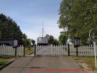 Eingang zum Hotelschiff Stinne