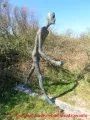 Skulpturenpark Wustrow - Dünner Mann aus Bronze