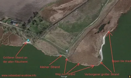Verborgener Strand am Wustrower Bodden