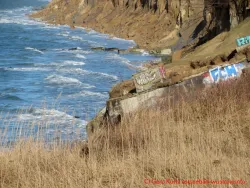 Bunker Wustrow 2024 - Blick auf den abgerutschten Bunker von oben