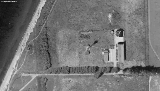 neues Gebäude der Grenzkompanie kurz vor dem Rückbau 1991 Quelle geoportal mv