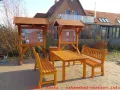 Nebelstation Wustrow 21 - Infotafel mit Sitzgruppe