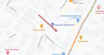 Zufahrt und Parkflächen des Parkplatzes im Ortskern