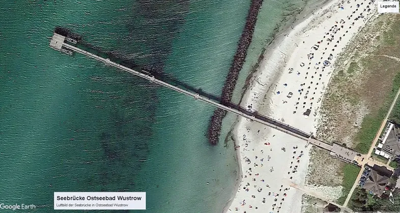 Seebrücke Ostseebad Wustrow - Gesamtansicht
