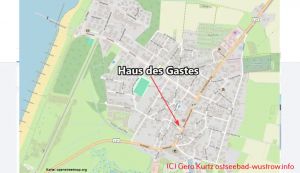 Lage des Defibrillators am Haus des Gastes