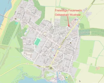 Lageplan Freiwillige Feuerwehr Ostseebad Wustrow