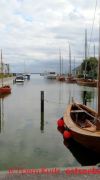 Blick auf den Wustrower Boddenhafen