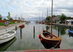 Blick auf den Wustrower Boddenhafen